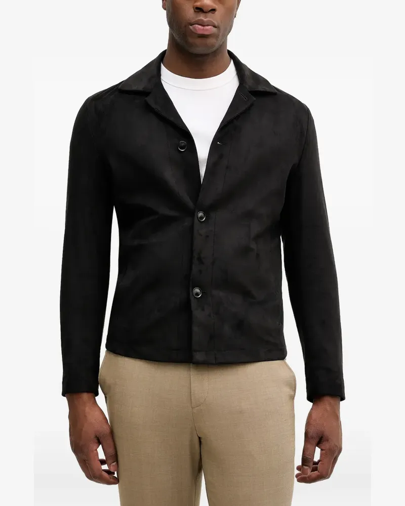 Sisley buttoned shirt jacket - Schwarz Schwarz