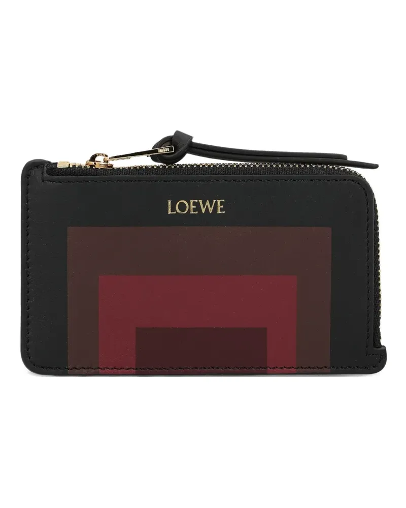 Loewe x Albers Portemonnaie mit geometrischem Muster - Schwarz Schwarz