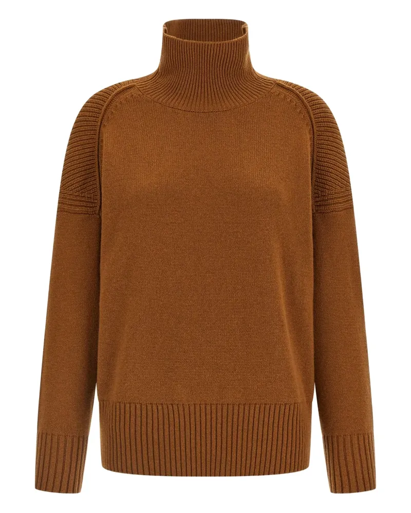 Alberto Biani Kaschmirpullover mit Stehkragen - Braun Braun