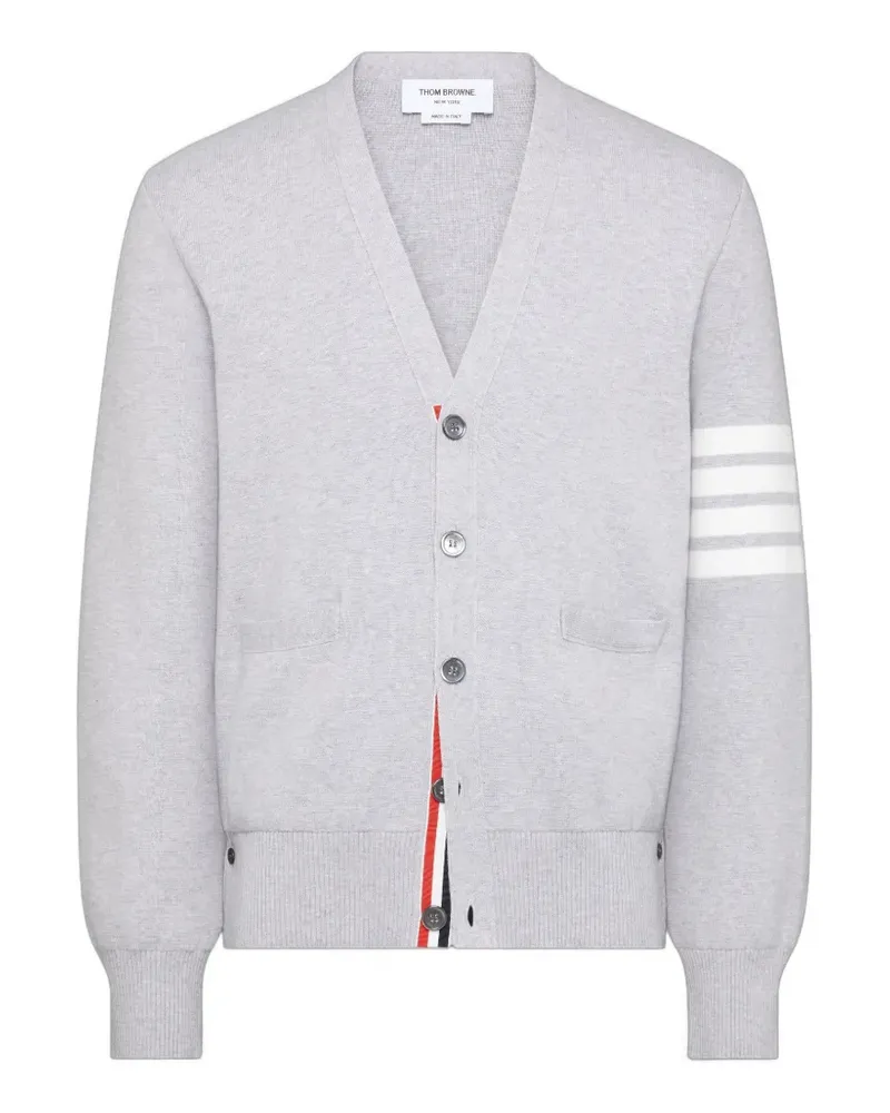 Thom Browne Cardigan mit V-Ausschnitt - Grau Grau