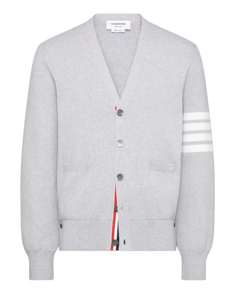 Thom Browne 4-Bar Milano stitch cardigan - Grau Grau