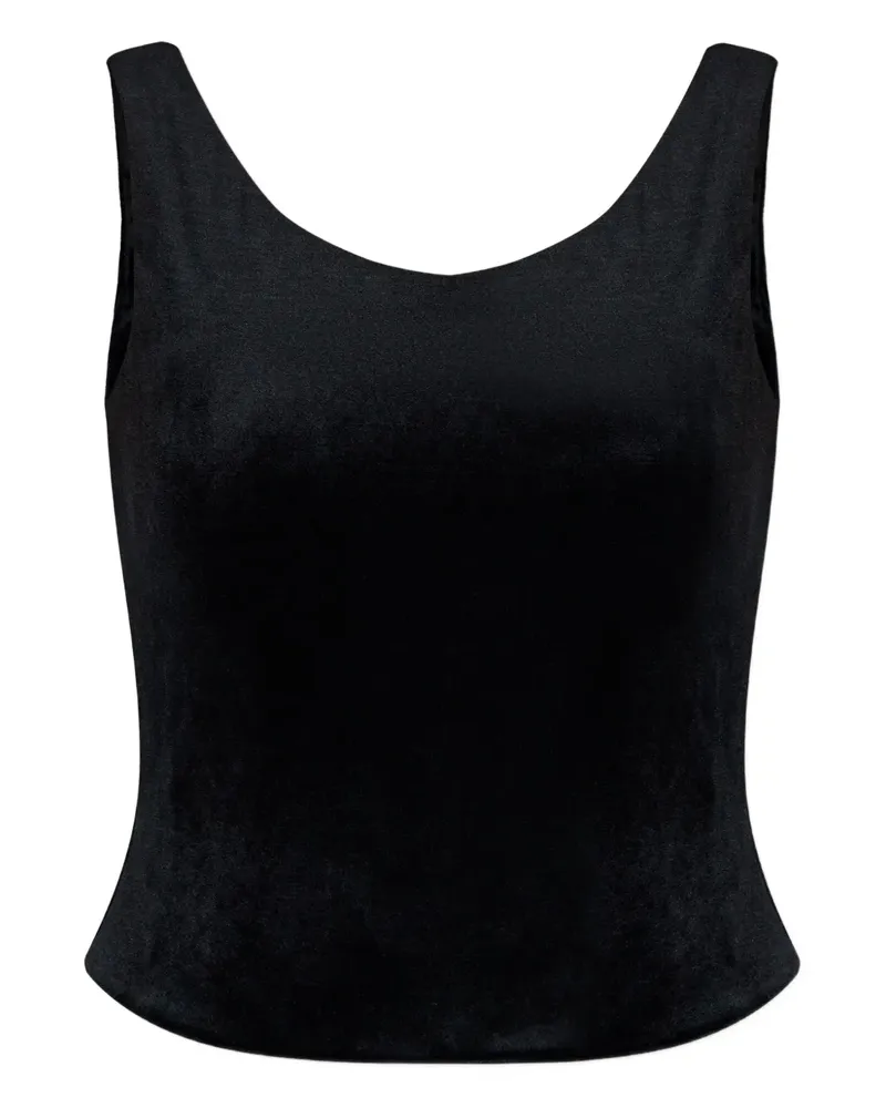 Balenciaga Trägershirt aus Samt - Schwarz Schwarz