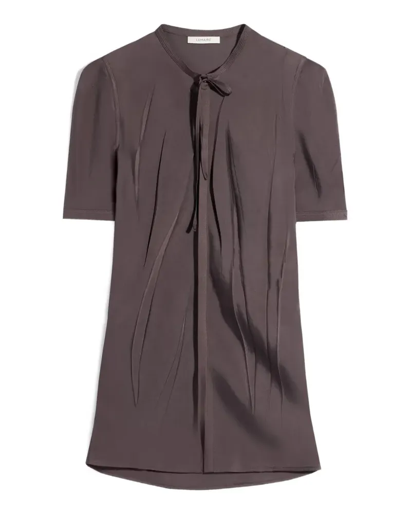 Christophe Lemaire Bluse in Knitteroptik - Braun Braun