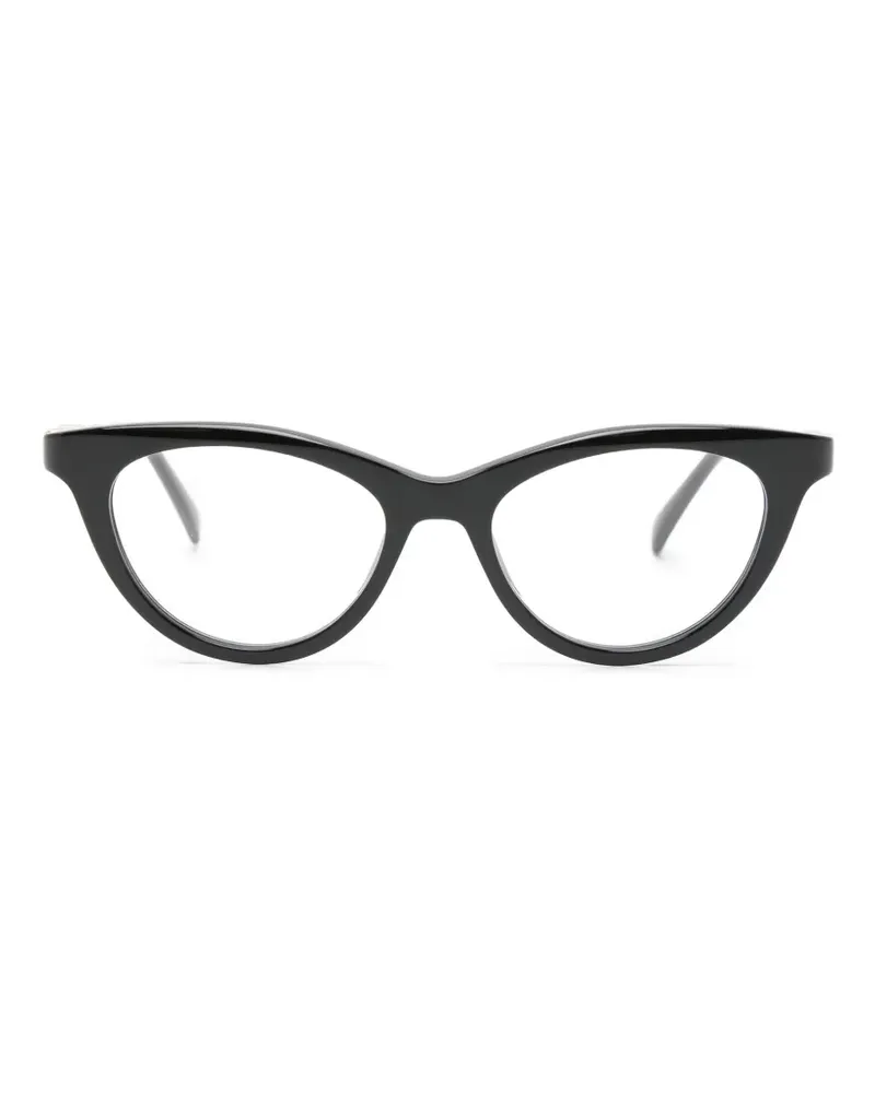 Gucci Cat-Eye-Brille mit Logo - Schwarz Schwarz