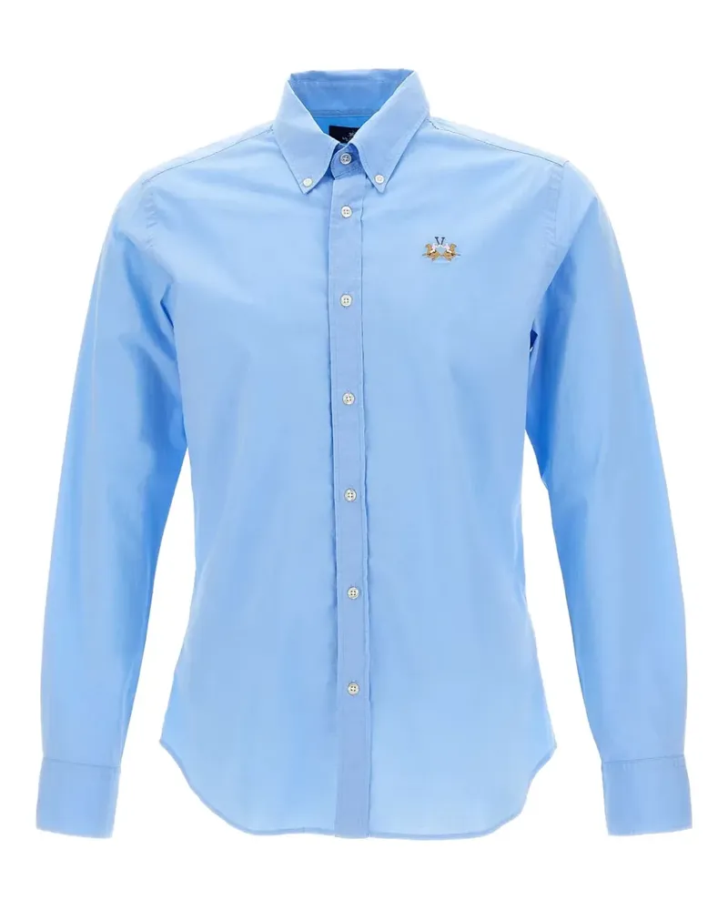 La Martina Besticktes Hemd - Blau Blau