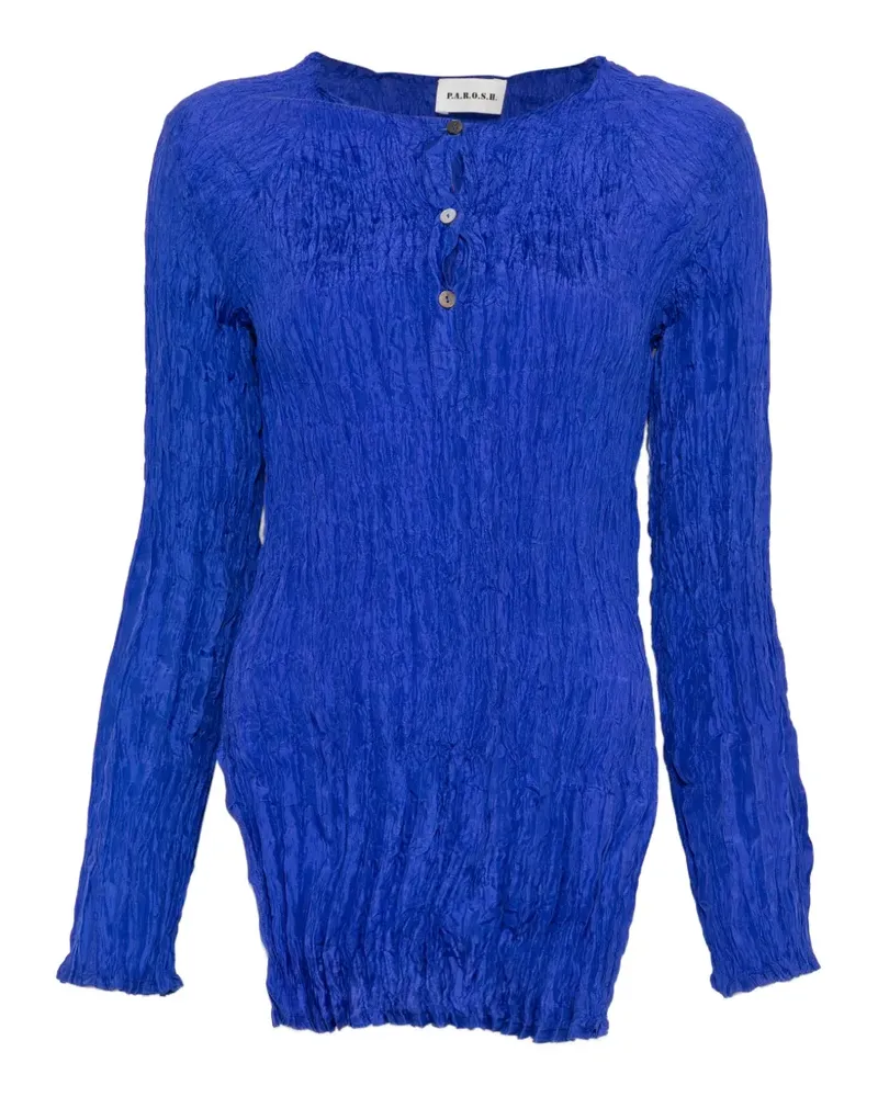P.A.R.O.S.H. P.A.R.O H. Bluse mit Knöpfen - Blau Blau