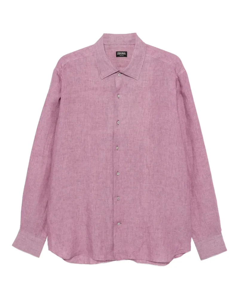 Ermenegildo Zegna Hemd aus Leinen - Rosa Rosa