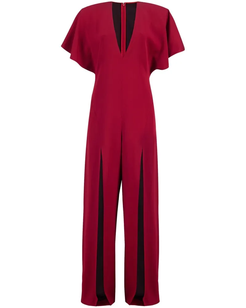 Stella McCartney Jumpsuit aus Satin - Rot Rot