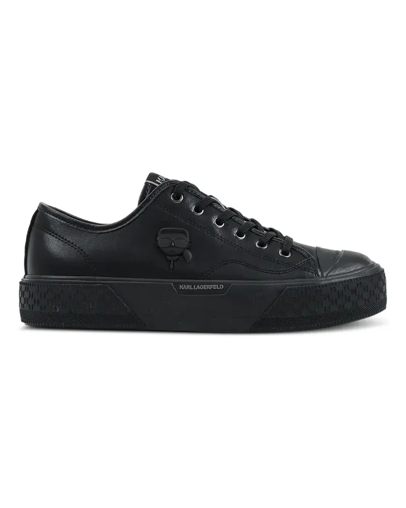 Karl Lagerfeld Sneakers aus Leder - Schwarz Schwarz