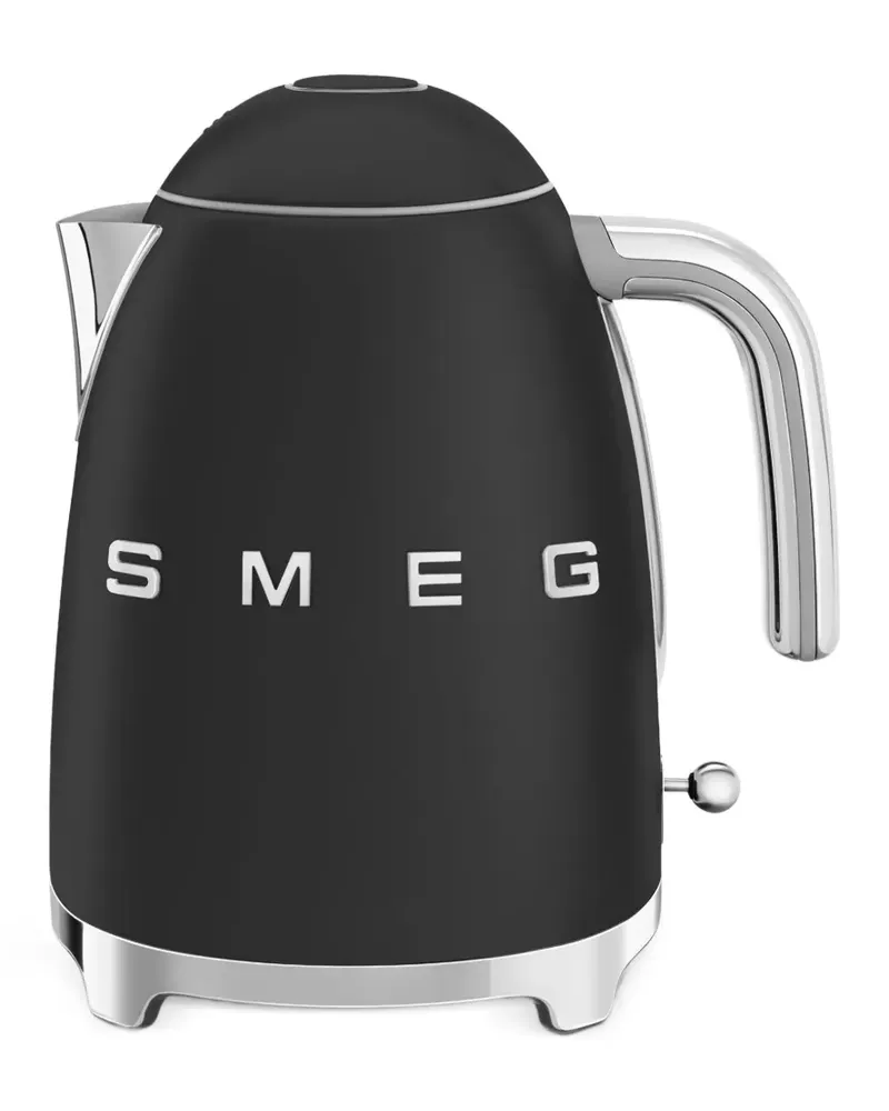 Smeg Wasserkocher mit Logo-Schild - Schwarz Schwarz
