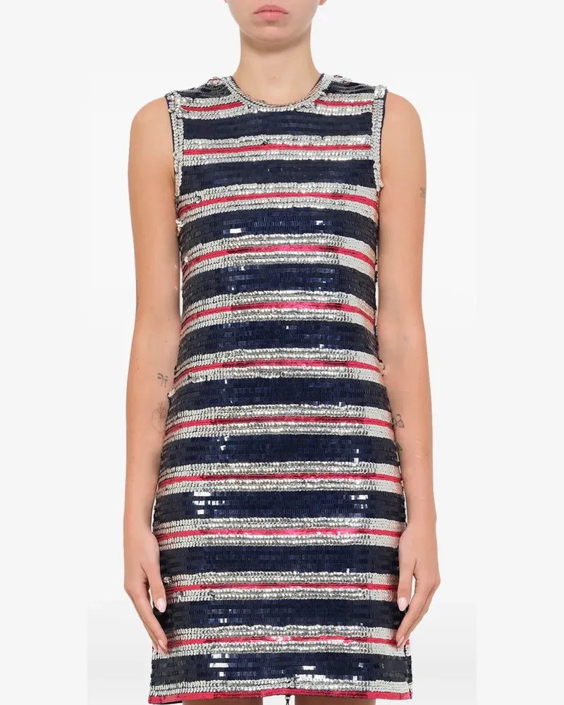 Lanvin sequin-embellished mini dress - Blau Blau