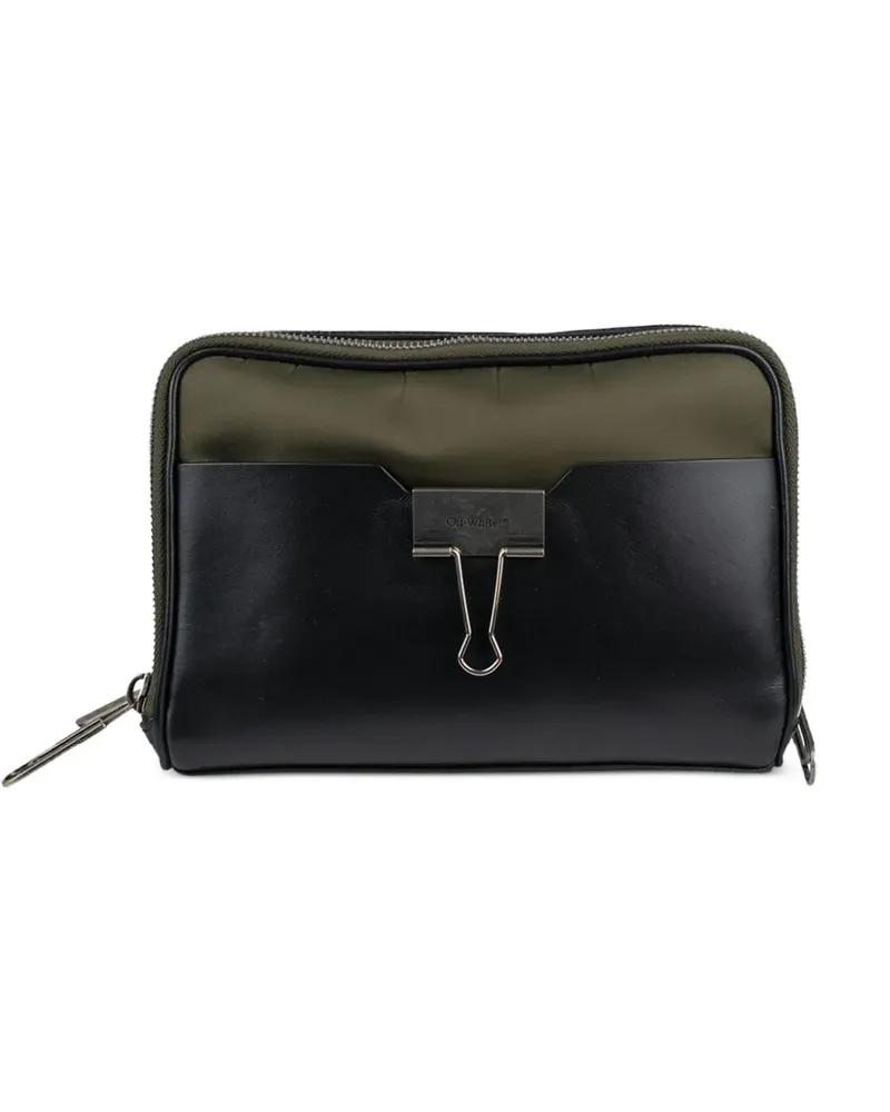 OFF-WHITE Kuriertasche mit Logo-Clip - Grün Grün