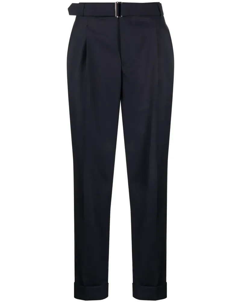 Officine Generale Tapered-Hose mit Gürtel - Blau Blau