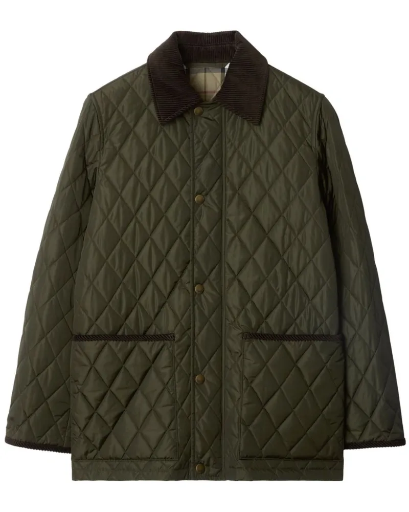 Burberry Gesteppte Jacke - Grün Grün