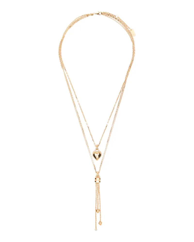 Chloé Mini Paddington heart-pendant necklace - Gold Gold