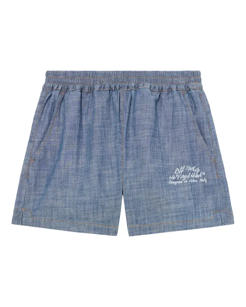 OFF-WHITE Jeans-Shorts aus Chambray - Blau Blau