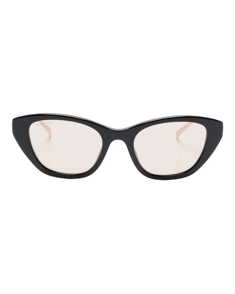 Gucci Sonnenbrille mit Cat-Eye-Gestell - Schwarz Schwarz