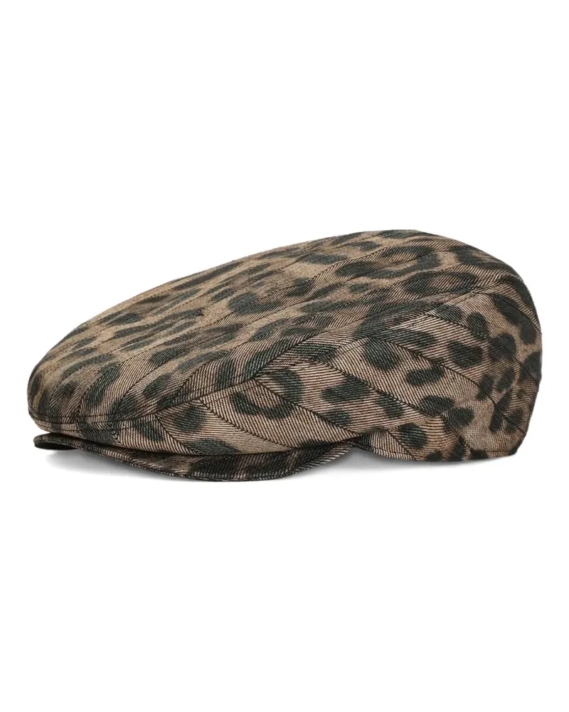 Dolce & Gabbana Baseballkappe mit Leoparden-Print - Braun Braun