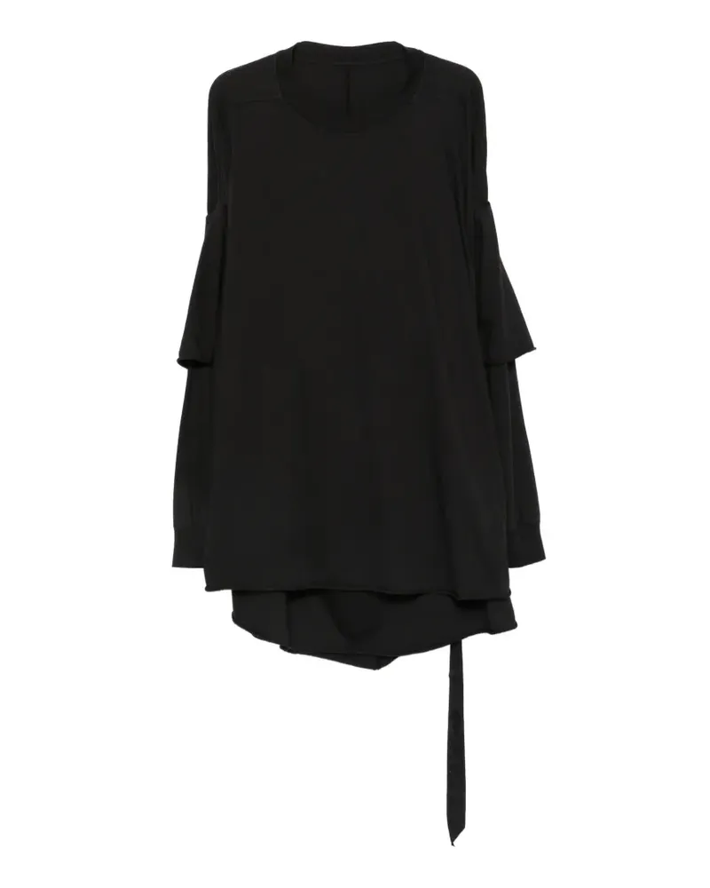 DRKSHDW by Rick Owens layered-sleeve oversized T-shirt - Schwarz Schwarz