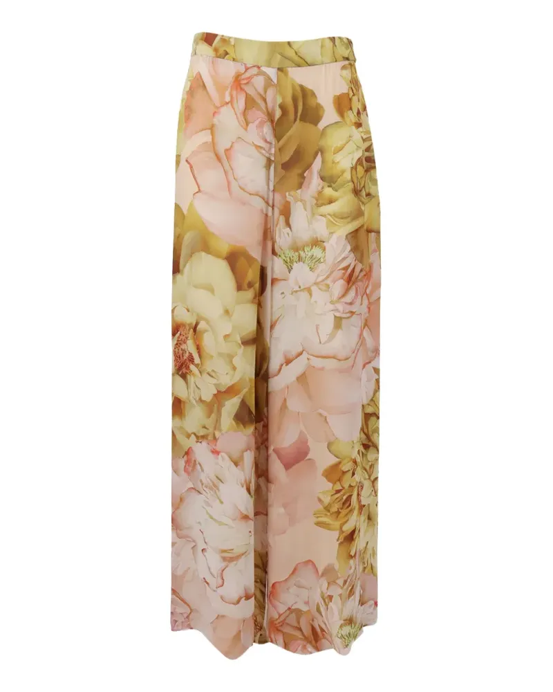 Clips floral-print trousers - Grün Grün