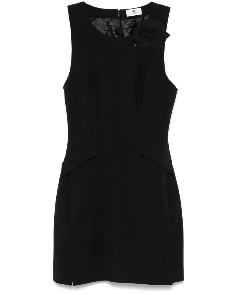Elisabetta Franchi Ärmelloses Krepp-Minikleid - Schwarz Schwarz