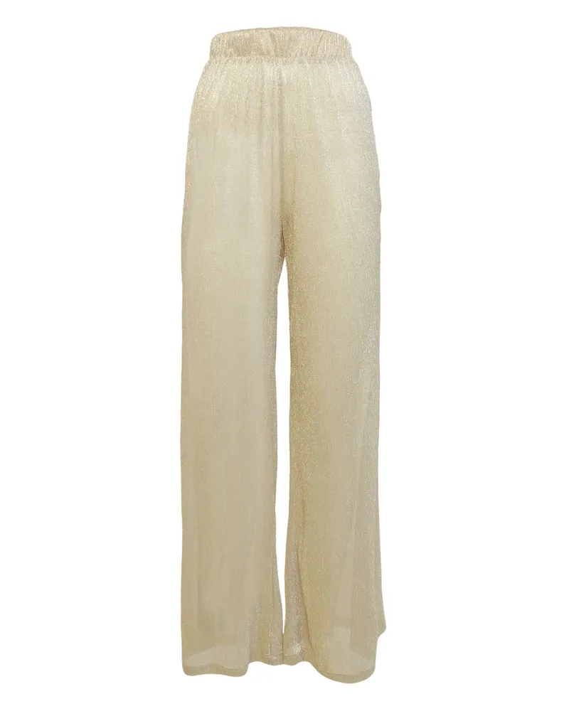 MAJORELLE Palazzohose aus Lurex - Nude Nude