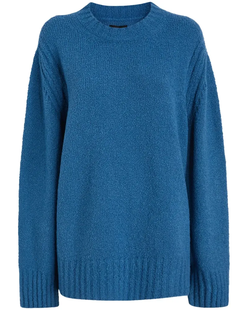 DEL CORE Gerippter Pullover - Blau Blau