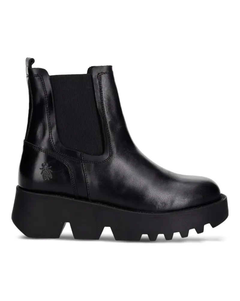 Fly London ZUFY502FLY Chelsea-Boots mit dicker Sohle - Schwarz Schwarz