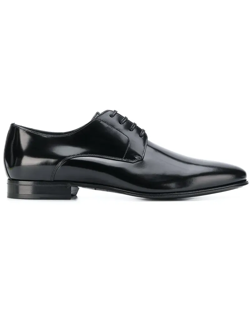Dolce & Gabbana Glänzende Derby-Schuhe - Schwarz Schwarz
