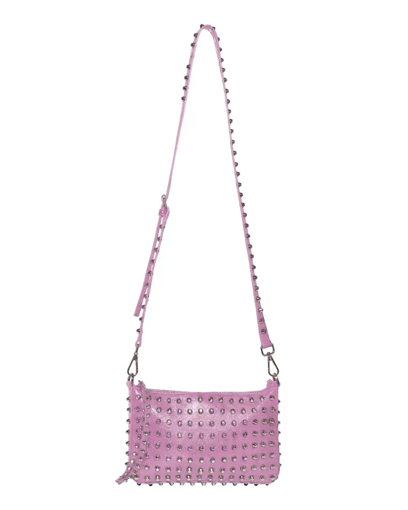 John Richmond mini stud-embellished cross body bag - Violett Violett