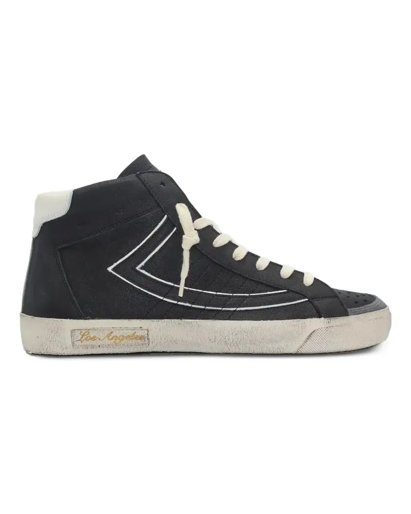 HTC Hollywood Trading Company Vipers Sneakers im Distressed-Look - Schwarz Schwarz