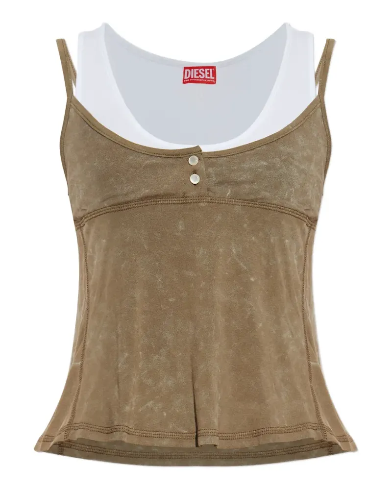 Diesel T-Olisse layered top - Braun Braun