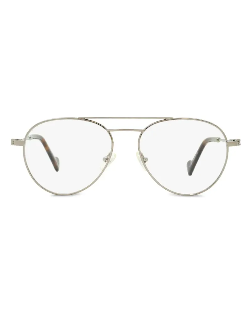 Moncler Klassische Pilotenbrille - Silber Silber