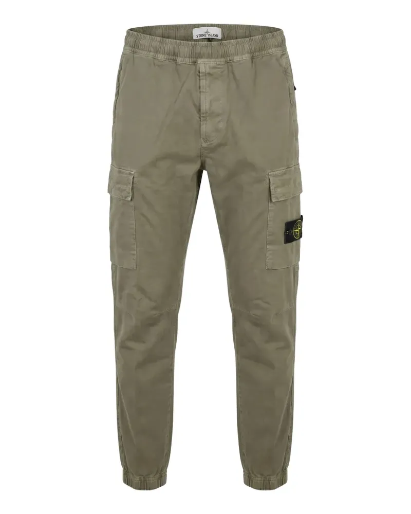 Stone Island logo-patch cargo pants - Grün Grün