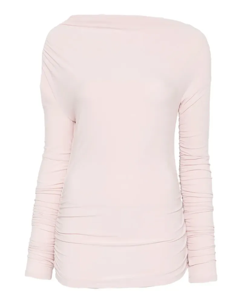 Patrizia Pepe draped off-shoulder top - Rosa Rosa