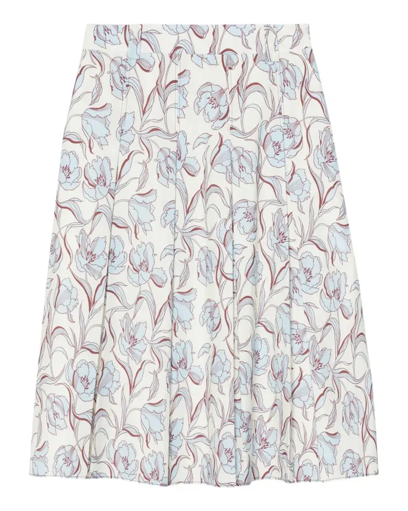 3.1 phillip lim Midirock mit Blumen-Print - Nude Nude