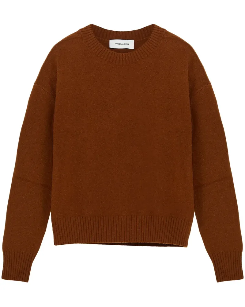 Yves Salomon Gestrickter Pullover - Braun Braun