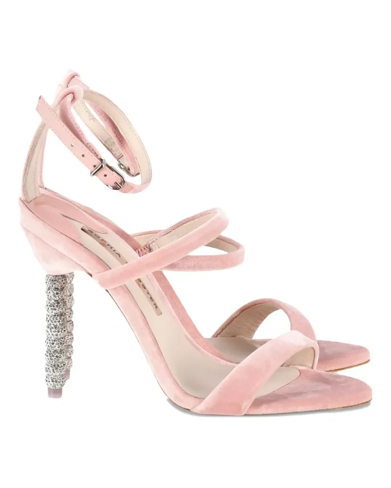 Sophia Webster Rosalind crystal-heel sandals Rosa