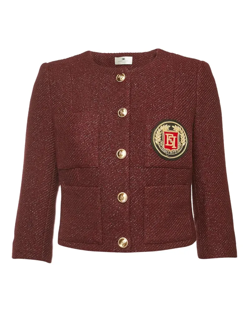 Elisabetta Franchi tweed buttoned jacket - Rot Rot