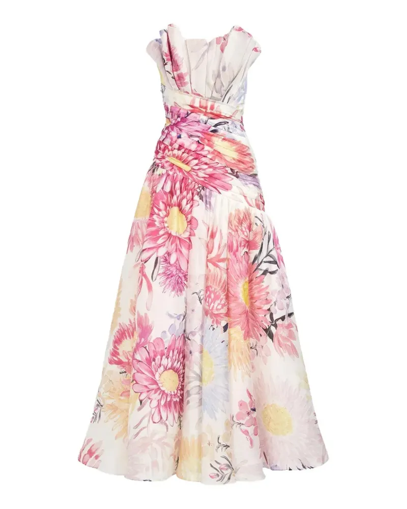 Aje. Reflector floral-print maxi dress - Weiß Weiß