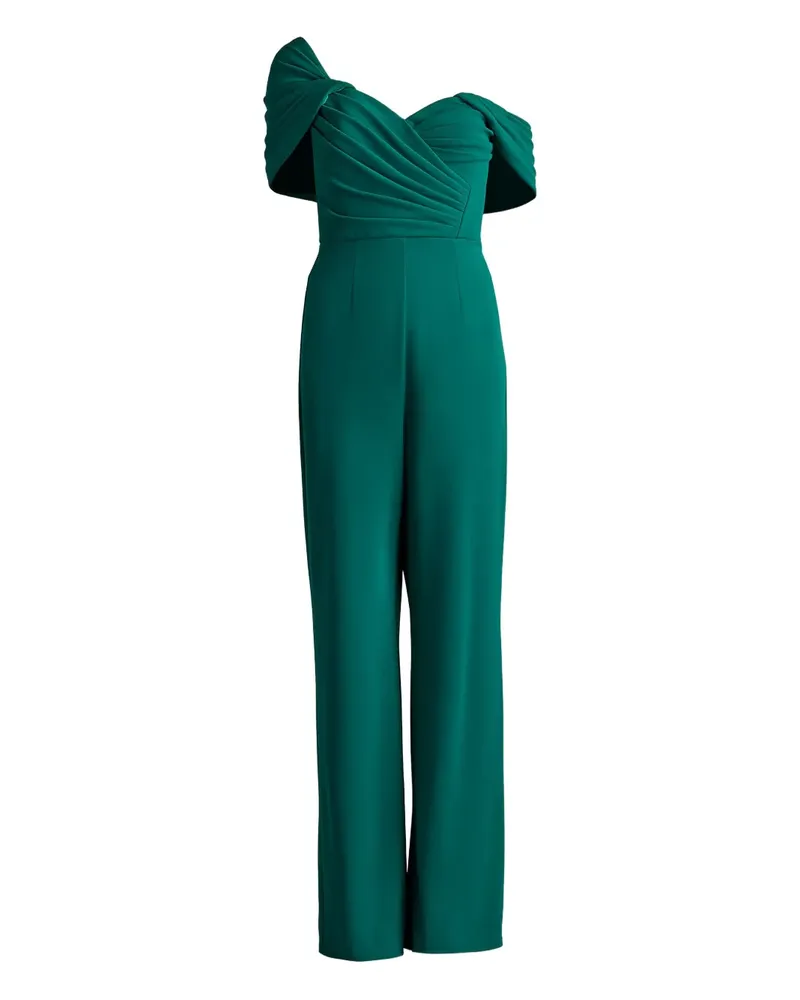 Tadashi Shoji Schulterfreier Jumpsuit - EMERALD Emerald