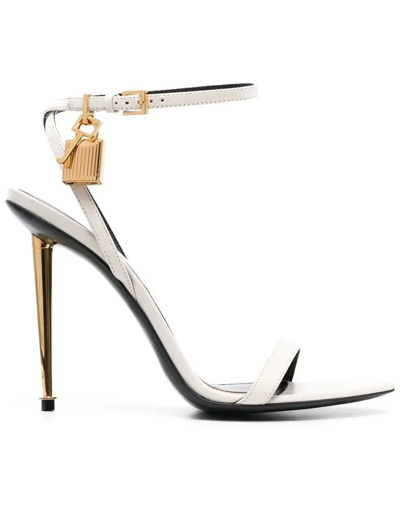 Tom Ford Padlock Sandalen 120mm - Weiß Weiß