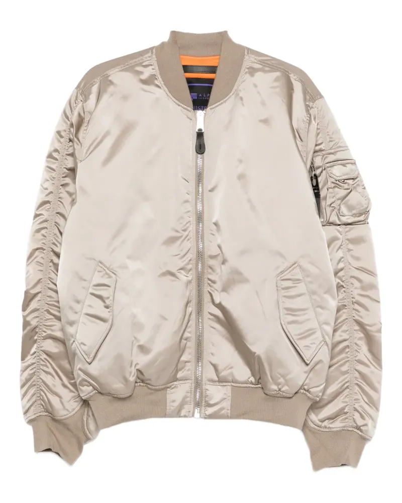 Alpha Industries MA-1 zip-fastening bomber jacket - Nude Nude