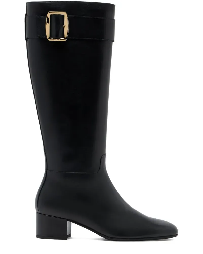 Bally Stiefel mit Schnalle - Schwarz Schwarz