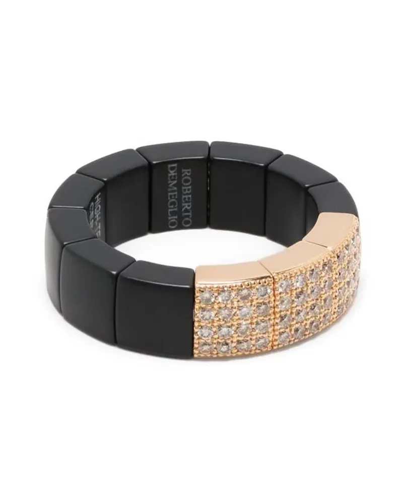 Roberto Demeglio 18kt Rotgoldring mit Diamanten - Rosa Rosa