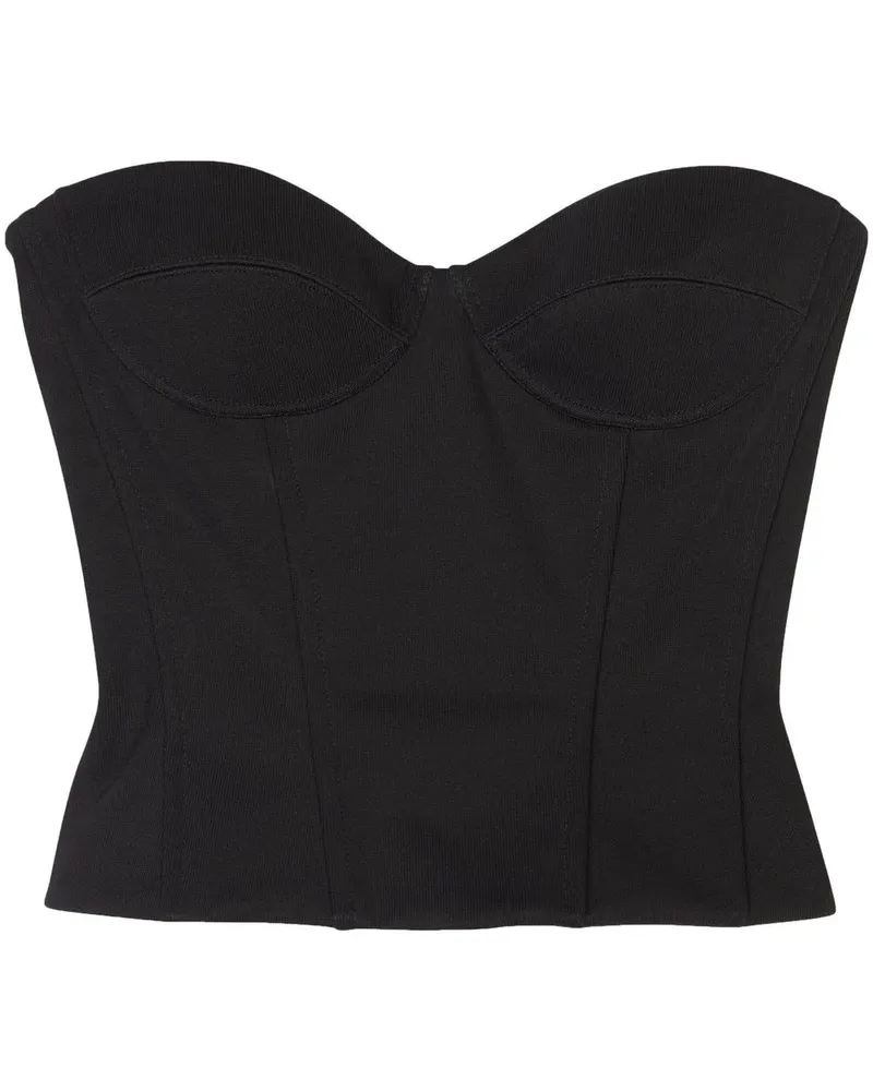 Balenciaga Trägerloses Top - Schwarz Schwarz