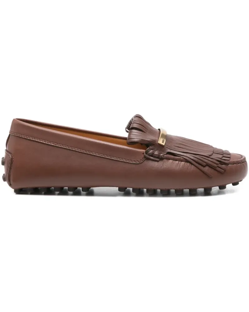 TOD'S Loafer mit Zierlasche - Braun Braun
