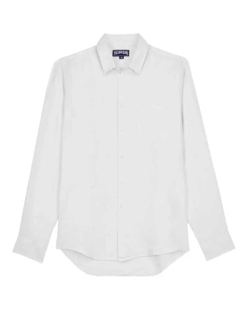 Vilebrequin long-sleeve linen shirt - Weiß Weiß