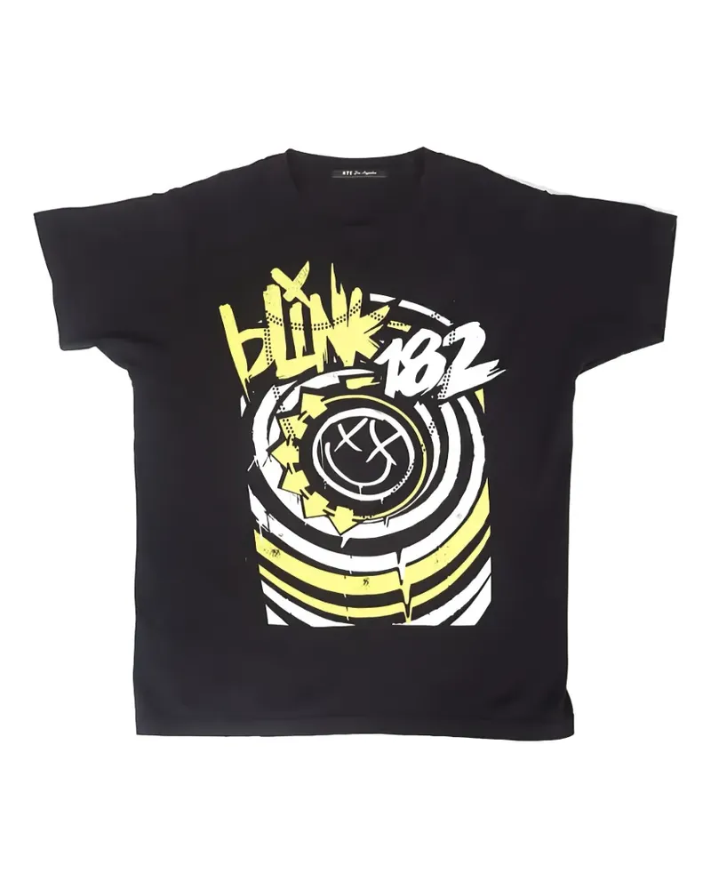 HTC Hollywood Trading Company BLINK 182 LUX T-Shirt mit Nieten - Schwarz Schwarz
