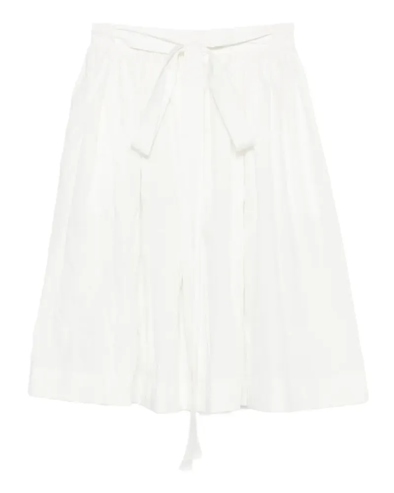 Ermanno Scervino belted pleated midi skirt - Weiß Weiß